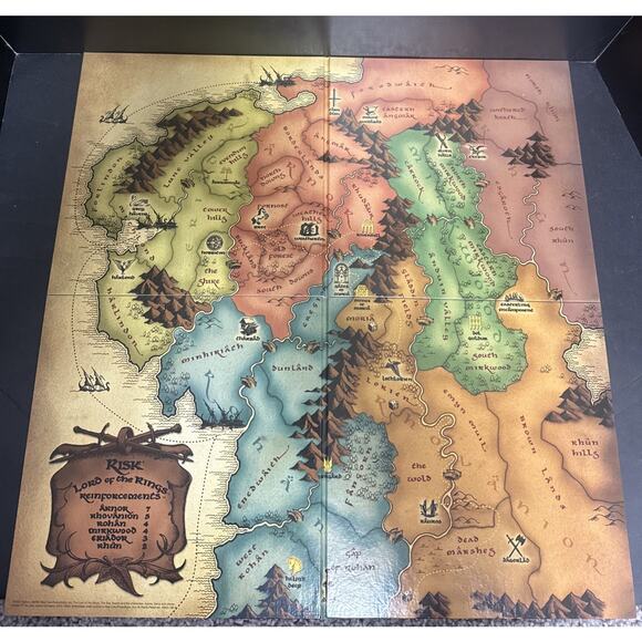 Risk Lord of the Rings Middle Earth Conquest Board Game 100% Complete Strategy - Picture 5 of 12